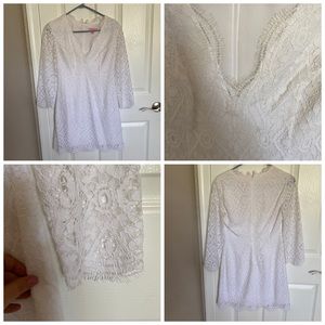 Lilly Pulitzer white lace dress